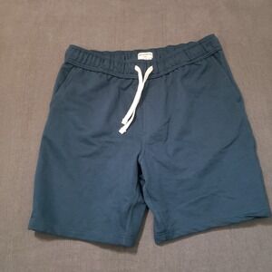 Surf & Swim Co Terry Shorts Mens XL Blue Teal Drawstring Elastic Waist 4107